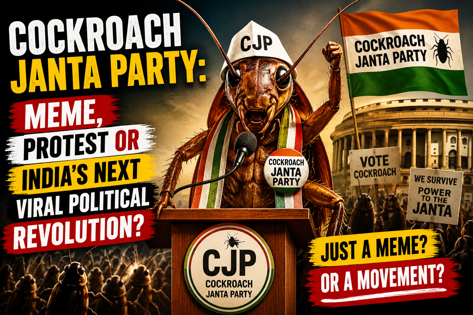 Cockroach Janta Party: Meme, Protest or India’s Next Viral Political Revolution?